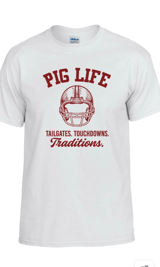 Pig Life Football - White