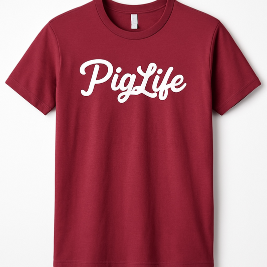 Pig Life Original Script - Short Sleeve T-shirt