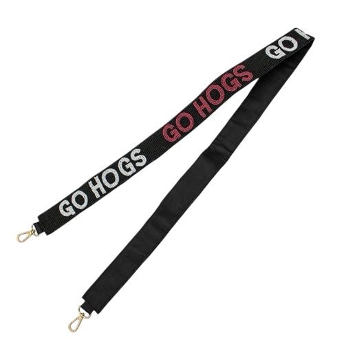 Capri Designs Beaded Stadium Bag Strap - Black