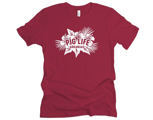 Pig Life Aloha - Short Sleeve T-shirt
