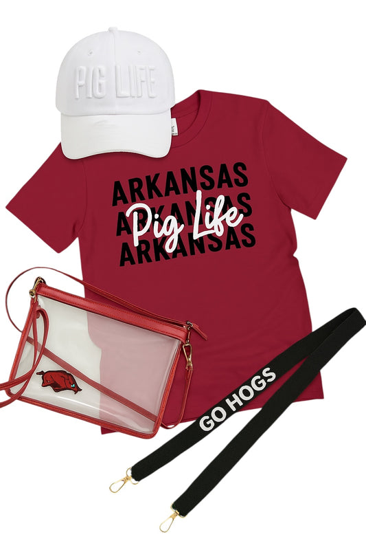 Pig Life Arkansas - Short Sleeve T-shirt