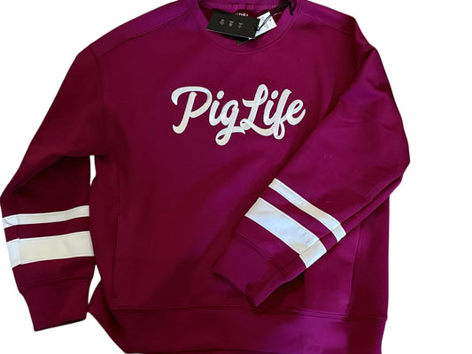 Pig Life Script Dri-Fit Embroidered Sweatshirt
