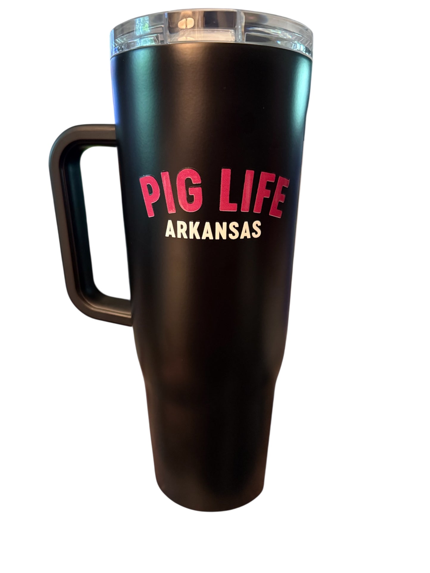 Pig Life Arkansas Corkcicle 40oz Tumbler with handle - Black