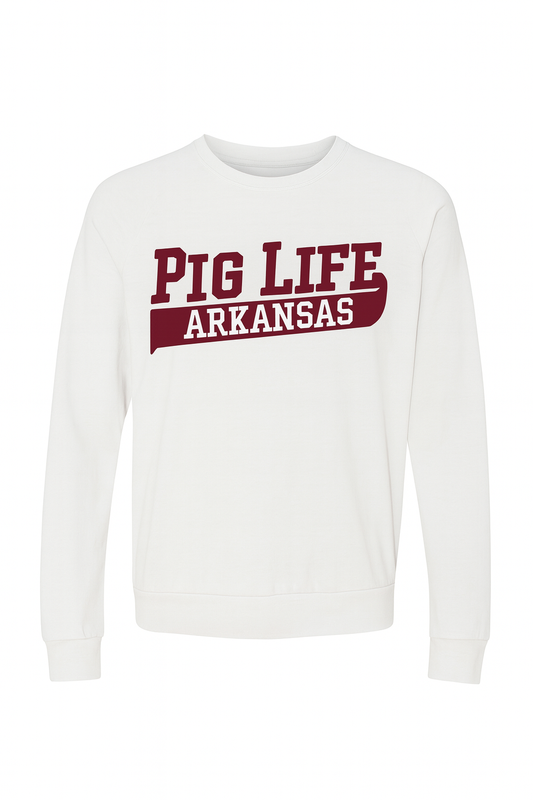 Pig Life "Arkansas" Sweatshirt - White
